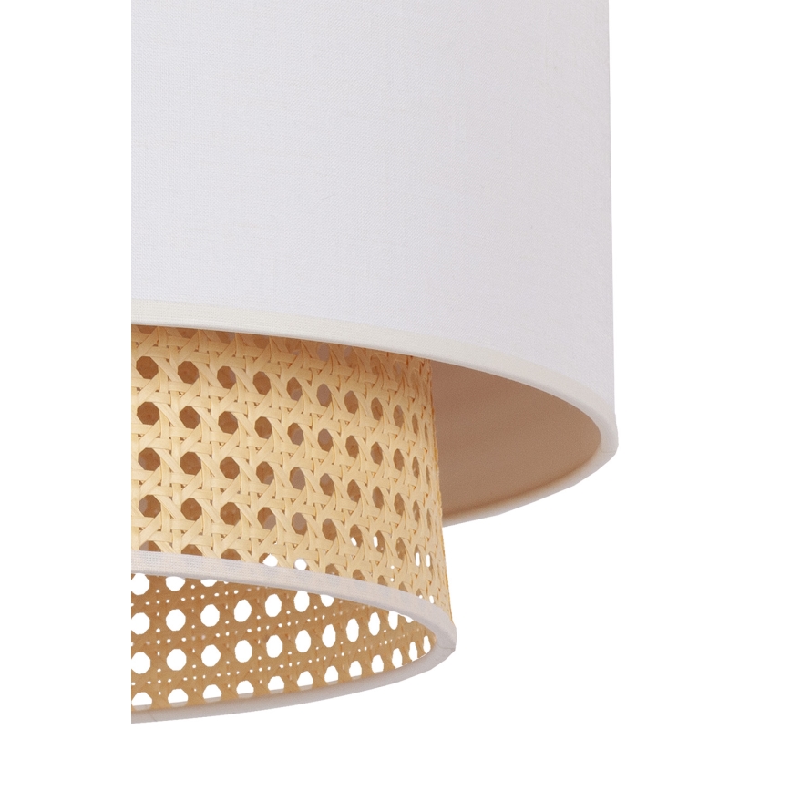 Duolla - Plafonjera BOHO 1xE27/15W/230V pr. 45 cm kremasta/ratan
