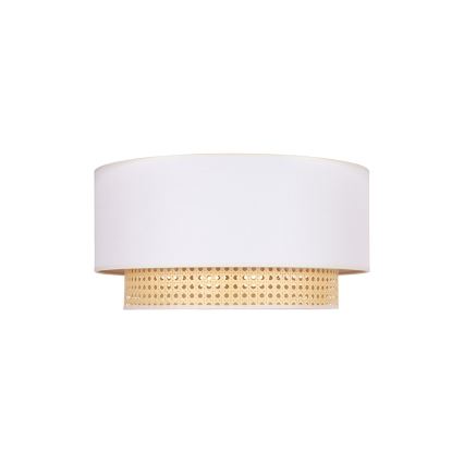 Duolla - Plafonjera BOHO 1xE27/15W/230V pr. 45 cm kremasta/ratan