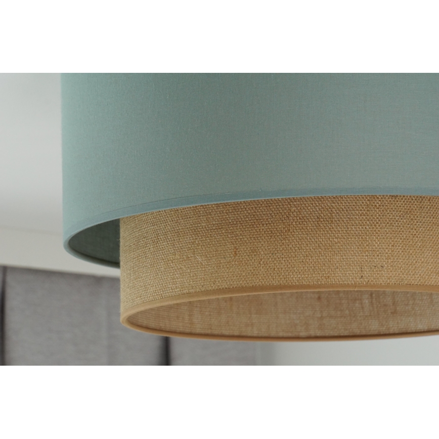 Duolla - Plafonjera BOHO 1xE27/15W/230V pr. 45 cm zelena/braon