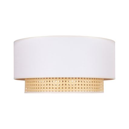 Duolla - Plafonjera BOHO 3xE27/15W/230V pr. 60 cm kremasta/ratan