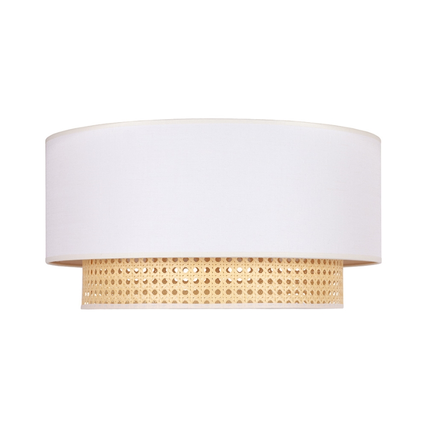 Duolla - Plafonjera BOHO 3xE27/15W/230V pr. 60 cm kremasta/ratan