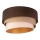 Duolla - Plafonjera DEVON 1xE27/40W/230V pr. 45 cm braon/bež