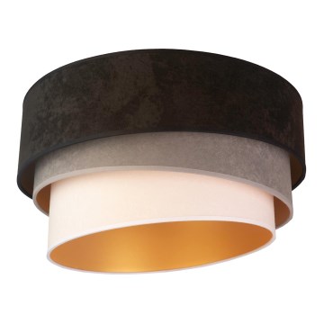 Duolla - Plafonjera DEVON 1xE27/40W/230V pr. 45 cm crno/sivo/bež