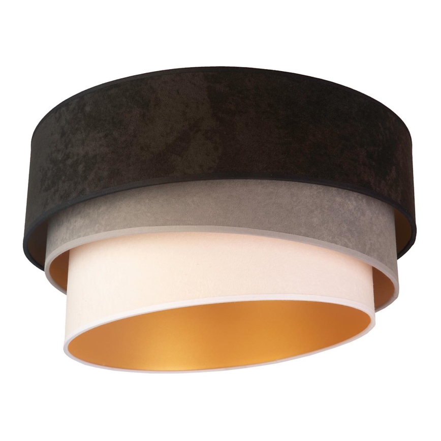 Duolla - Plafonjera DEVON 1xE27/40W/230V pr. 45 cm crno/sivo/bež