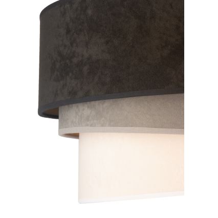 Duolla - Plafonjera DEVON 1xE27/40W/230V pr. 45 cm crno/sivo/bež