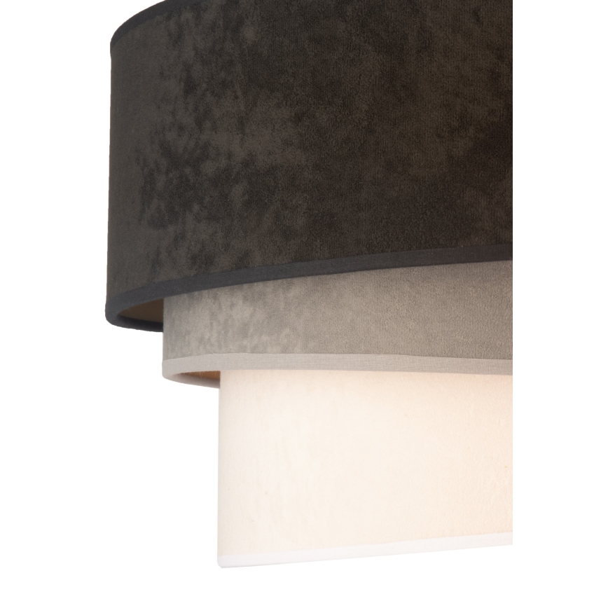Duolla - Plafonjera DEVON 1xE27/40W/230V pr. 45 cm crno/sivo/bež