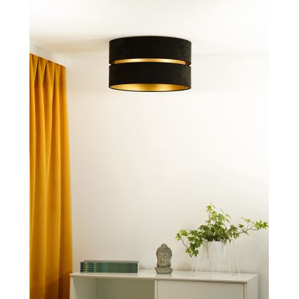 Duolla - Plafonjera DUO 1xE27/40W/230V pr. 40 cm crno/zlatna