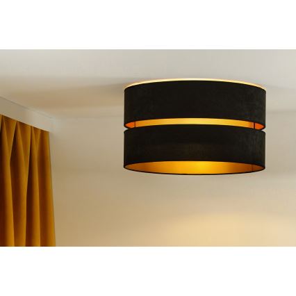 Duolla - Plafonjera DUO 1xE27/40W/230V pr. 40 cm crno/zlatna