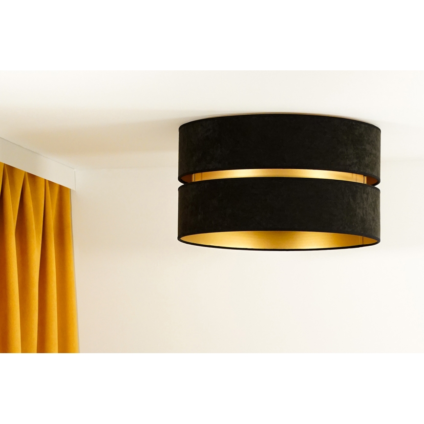 Duolla - Plafonjera DUO 1xE27/40W/230V pr. 40 cm crno/zlatna