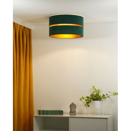 Duolla - Plafonjera DUO 1xE27/40W/230V pr. 40 cm zelena/zlatna