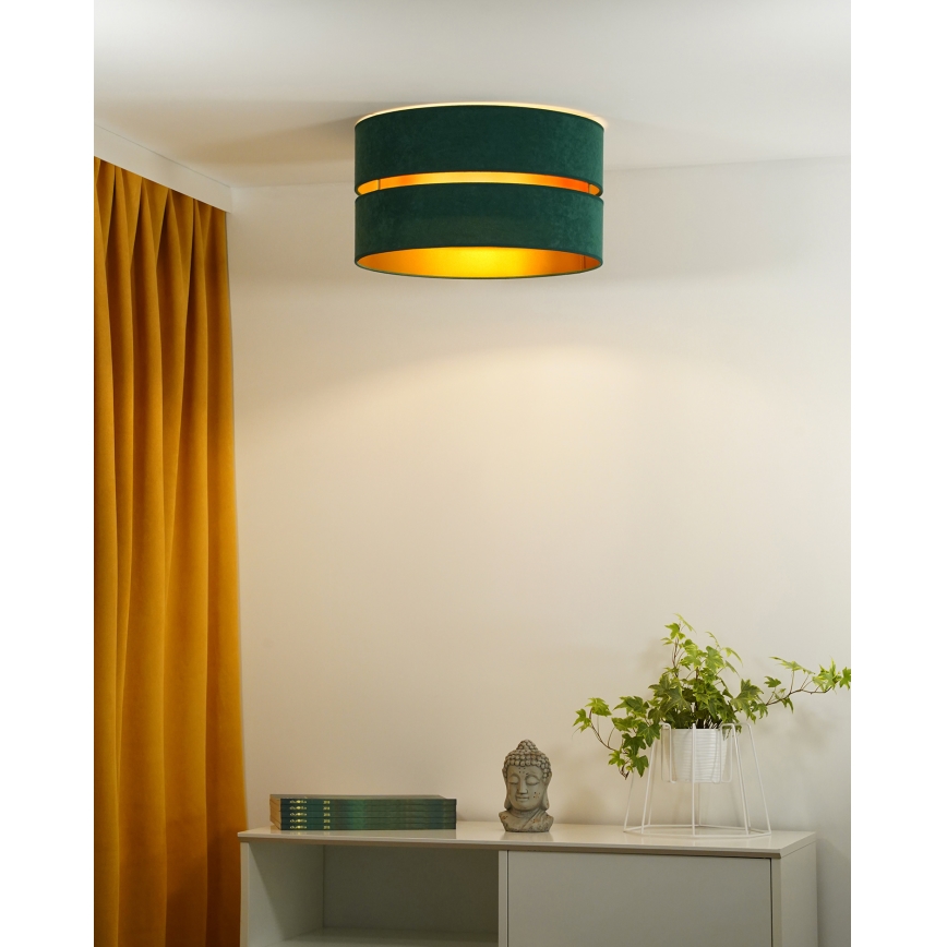 Duolla - Plafonjera DUO 1xE27/40W/230V pr. 40 cm zelena/zlatna