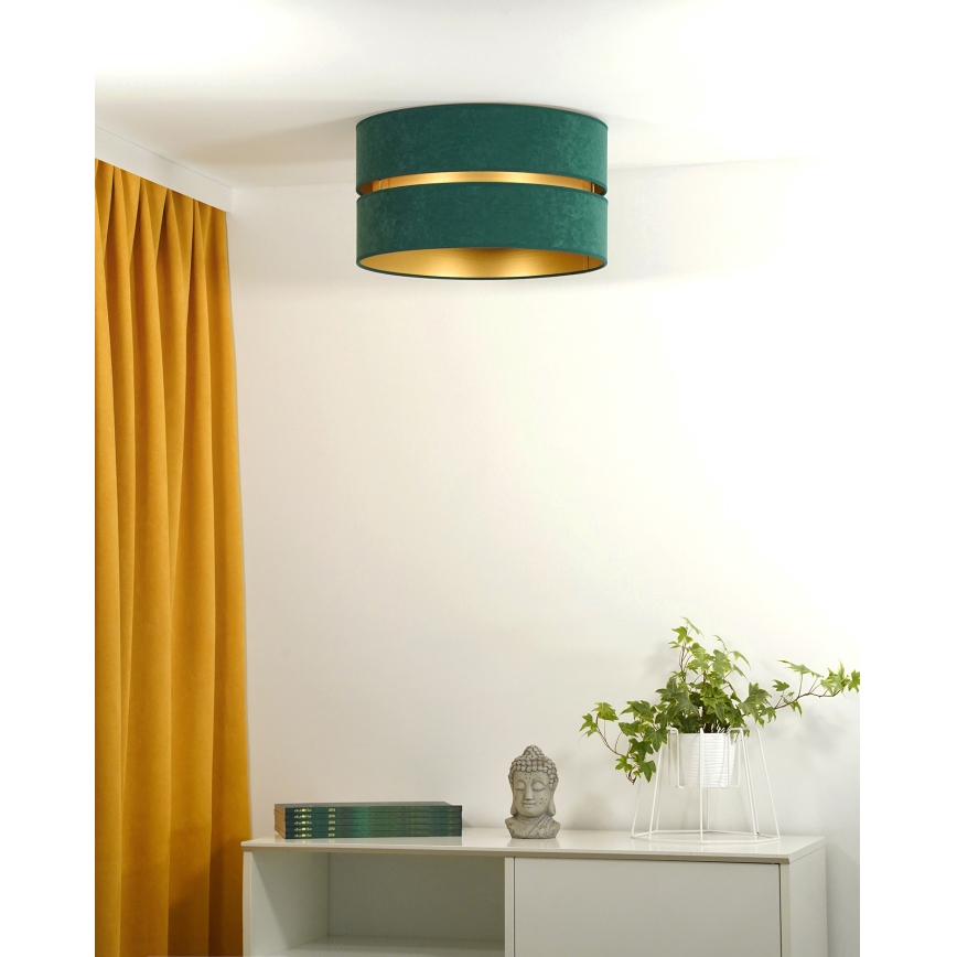 Duolla - Plafonjera DUO 1xE27/40W/230V pr. 40 cm zelena/zlatna