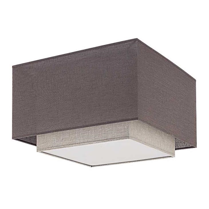 Duolla - Plafonjera FORTE 3xE27/40W/230V sivo