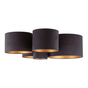 Duolla - Plafonjera ROLLER PENTO 5xE27/60W/230V antracit