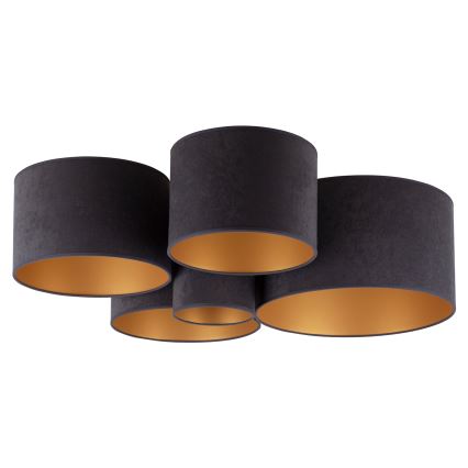 Duolla - Plafonjera ROLLER PENTO 5xE27/60W/230V antracit