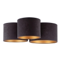 Duolla - Plafonjera ROLLER TRIO 3xE27/60W/230V antracit