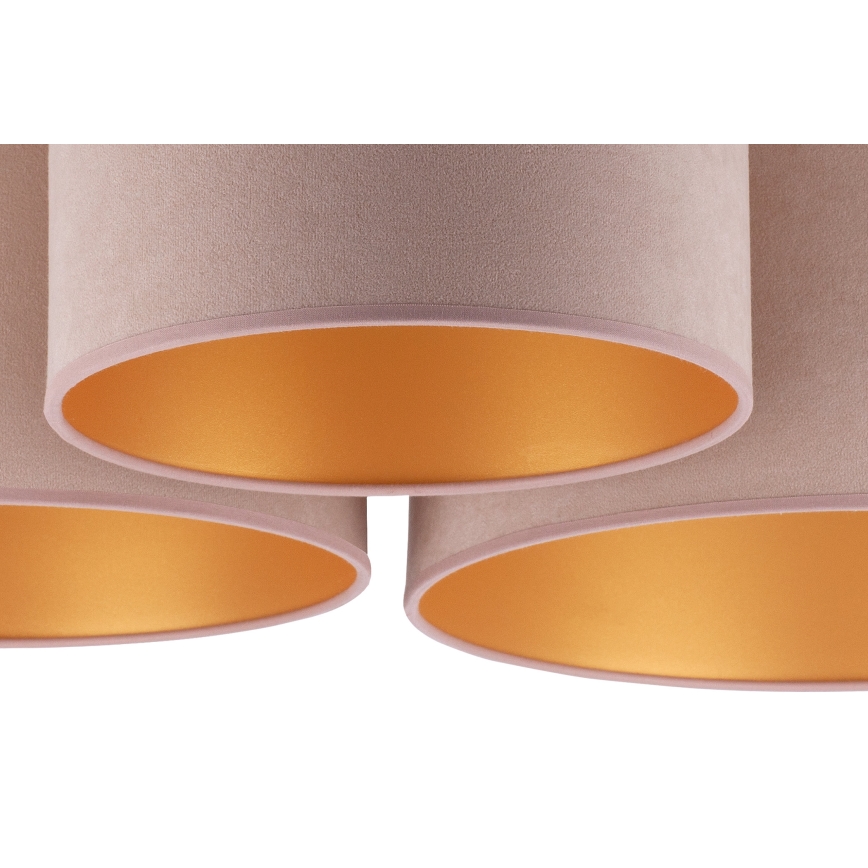 Duolla - Plafonjera ROLLER TRIO 3xE27/60W/230V braon