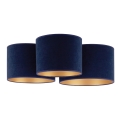 Duolla - Plafonjera ROLLER TRIO 3xE27/60W/230V plava