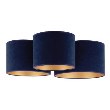 Duolla - Plafonjera ROLLER TRIO 3xE27/60W/230V plava