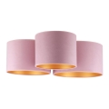 Duolla - Plafonjera ROLLER TRIO 3xE27/60W/230V roze