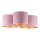 Duolla - Plafonjera ROLLER TRIO 3xE27/60W/230V roze
