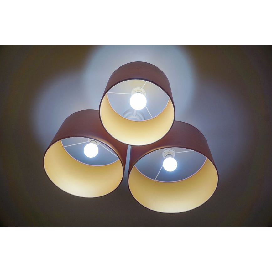 Duolla - Plafonjera ROLLER TRIO 3xE27/60W/230V roze