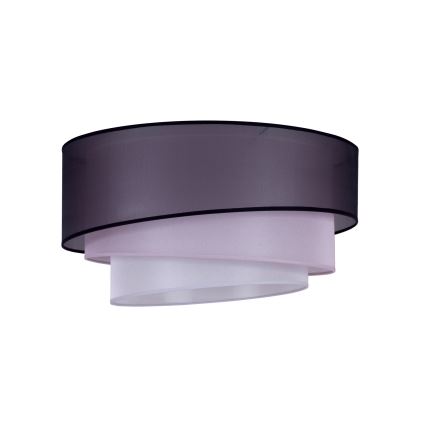 Duolla - Plafonjera TRIO 1xE27/15W/230V pr. 45 cm crno/roze/srebrno