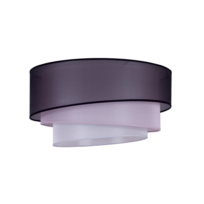 Duolla - Plafonjera TRIO 1xE27/15W/230V pr. 45 cm crno/roze/srebrno