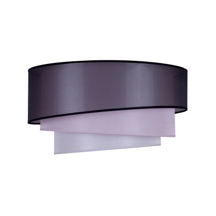 Duolla - Plafonjera TRIO 1xE27/15W/230V pr. 45 cm crno/roze/srebrno