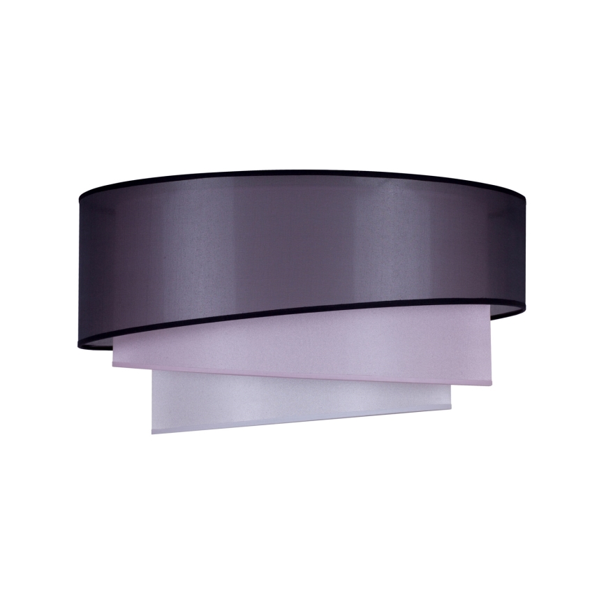 Duolla - Plafonjera TRIO 1xE27/15W/230V pr. 45 cm crno/roze/srebrno