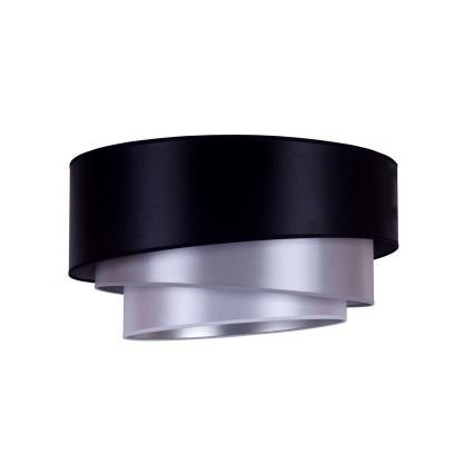 Duolla - Plafonjera TRIO 1xE27/15W/230V pr. 45 cm crno/srebrno