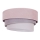 Duolla - Plafonjera TRIO 1xE27/15W/230V pr. 45 cm roze/sivo/bela