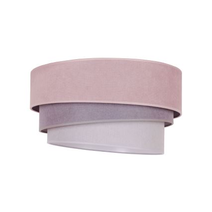 Duolla - Plafonjera TRIO 1xE27/15W/230V pr. 45 cm roze/sivo/bela