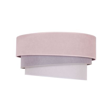 Duolla - Plafonjera TRIO 1xE27/15W/230V pr. 45 cm roze/sivo/bela