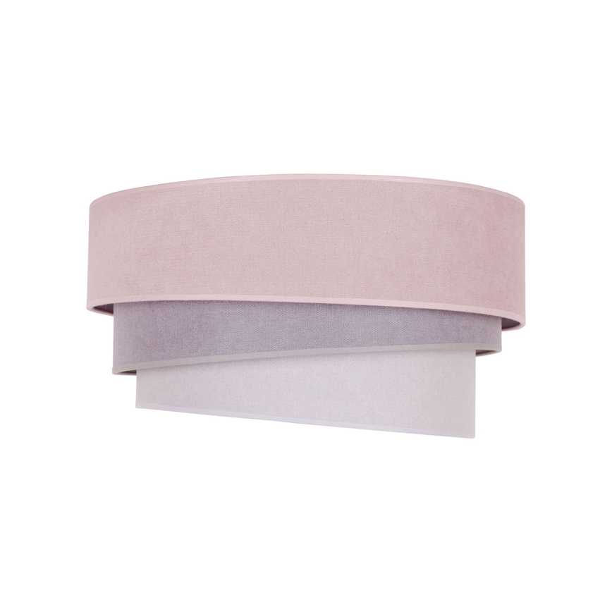 Duolla - Plafonjera TRIO 1xE27/15W/230V pr. 45 cm roze/sivo/bela