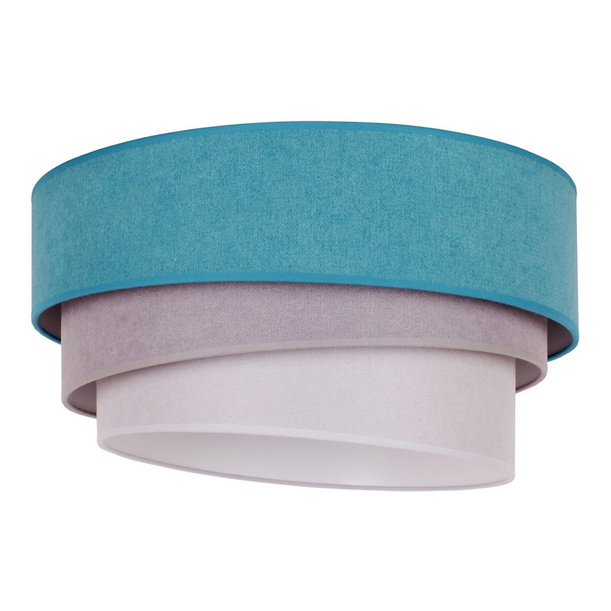 Duolla - Plafonjera TRIO 1xE27/15W/230V pr. 45 cm tirkizna/sivo/bela