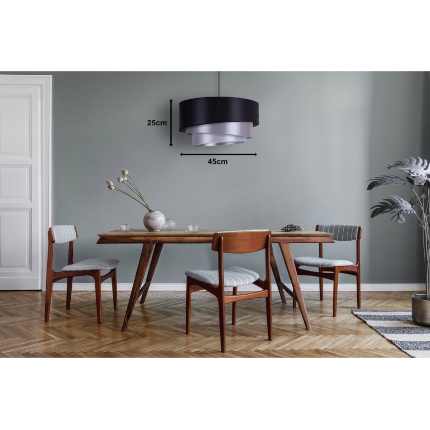 Duolla - Plafonjera TRIO 1xE27/15W/230V pr. 60 cm plava/srebrno