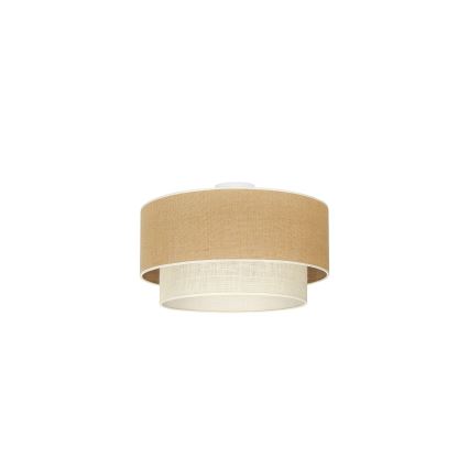 Duolla - Plafonjera YUTE BOHO 1xE27/15W/230V pr. 45 cm braon/kremasta