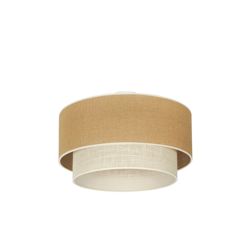 Duolla - Plafonjera YUTE BOHO 3xE27/15W/230V pr. 60 cm braon/kremasta