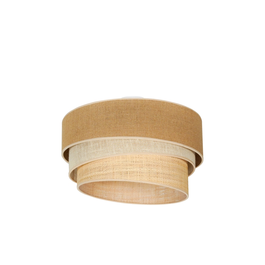 Duolla - Plafonjera YUTE TRIO 3xE27/15W/230V pr. 60 cm braon/sivo/bež