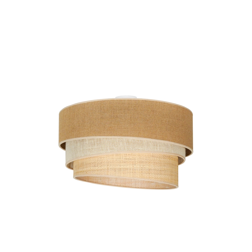 Duolla - Plafonjera YUTE TRIO 3xE27/15W/230V pr. 60 cm braon/sivo/bež