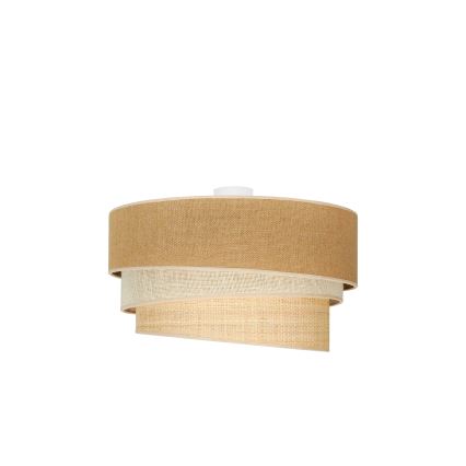 Duolla - Plafonjera YUTE TRIO 3xE27/15W/230V pr. 60 cm braon/sivo/bež