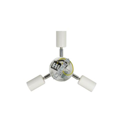 Duolla - Plafonjera YUTE TRIO 3xE27/15W/230V pr. 60 cm braon/sivo/bež