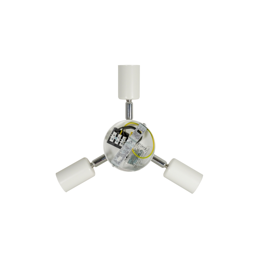 Duolla - Plafonjera YUTE TRIO 3xE27/15W/230V pr. 60 cm braon/sivo/bež