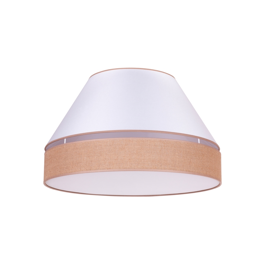 Duolla - Plafonska lampa AVIGNON 3xE27/15W/230V Ø 60 cm bela/smeđa