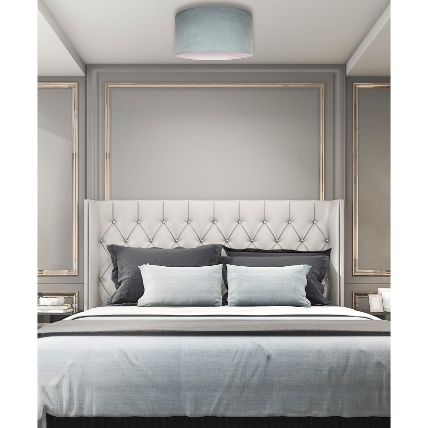 Duolla - Plafonska svetiljka BRISTOL 1xE27/15W/230V prečnika 45 cm zelena/bela