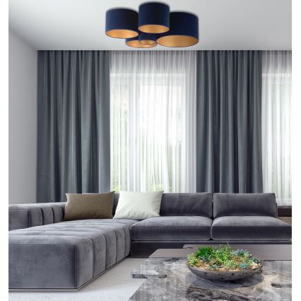 Duolla - Plafonska svetiljka ROLLER PENTO 5xE27/60W/230V plava