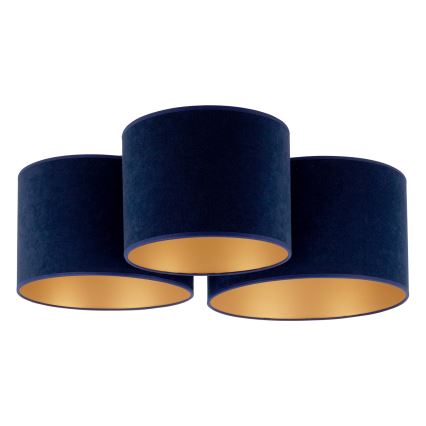 Duolla - plafonska svetiljka ROLLER TRIO 3xE27/60W/230V plava