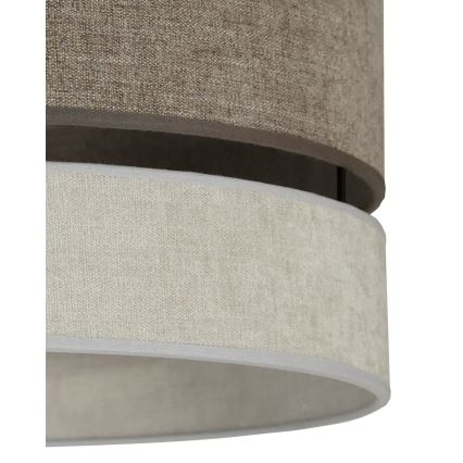 Duolla - Plafonski luster DOUBLE za površinsku montažu 1xE27/15W/230V pr. 40 cm braon/siva