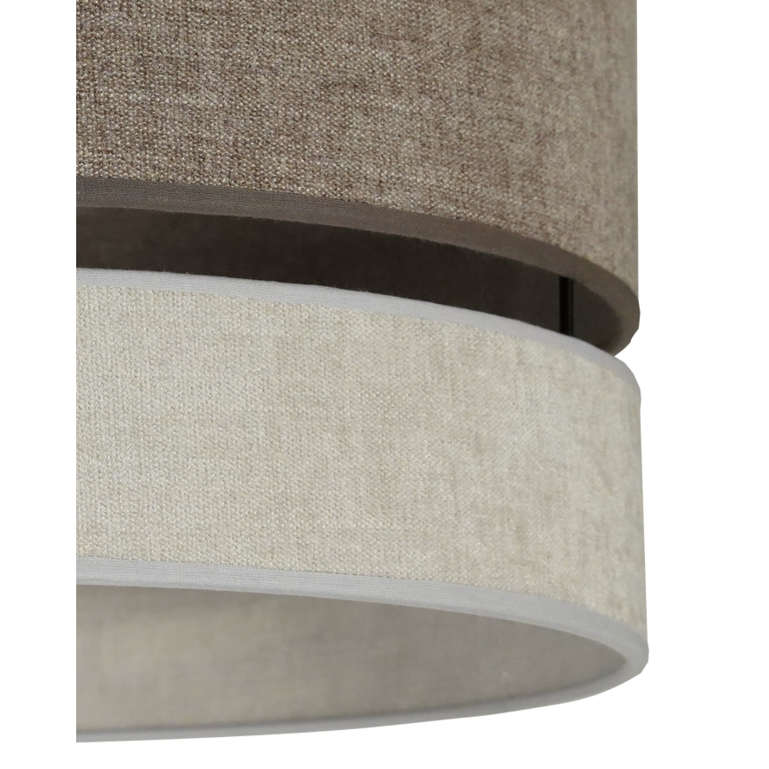 Duolla - Plafonski luster DOUBLE za površinsku montažu 1xE27/15W/230V pr. 40 cm braon/siva